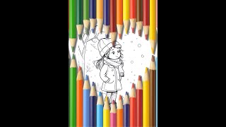 Winter Themed Coloring Pages for Kids