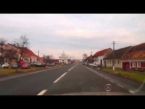 Driving through a Romanian village