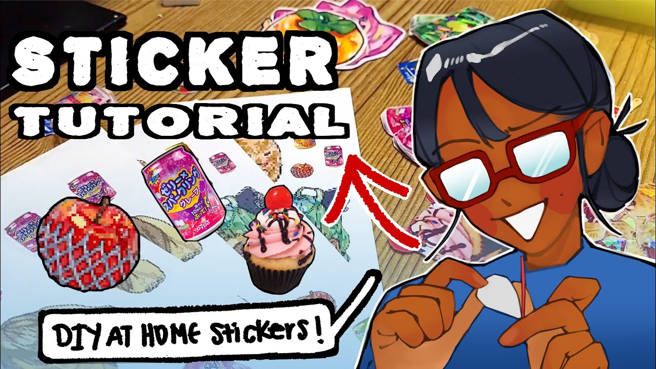 HOW TO MAKE STICKERS AT HOME✨