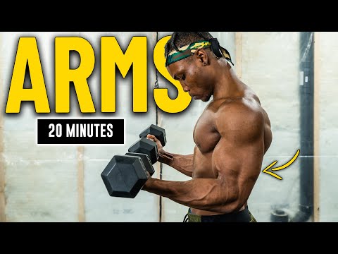 20 Minute Dumbbell Arms Workout | Build & Burn #3