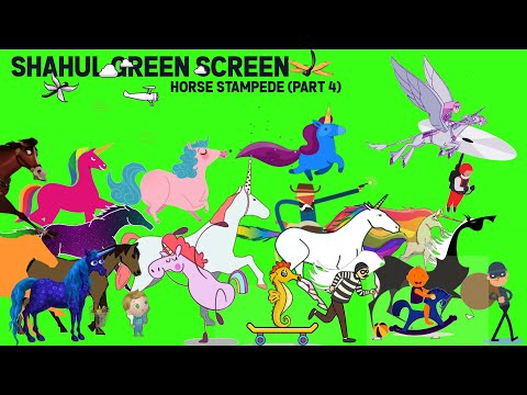 animal stampede part - 4 | horse stampede green scree | horse version | horse run | Mangalarga