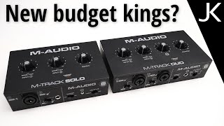 Video thumbnail for M-Audio M-Track Solo and Duo USB Interface– REVIEW (compared to Behringer) by Julian Krause