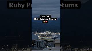 Blue Hour Beauty 💙 Ruby Princess Arrives Sparkling in Vancouver Blue Dawn | Alaska Cruise Ships
