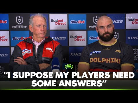 Wayne Bennett BLASTS officiating after heartbreaking loss 😬 | Dolphins Press Conference | Fox League