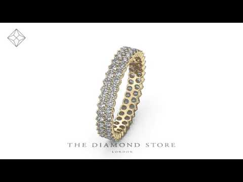 HG30 - Eternity Ring JASMINE 18K Gold DIAMOND 1.00CT