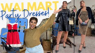 🌟WALMART HOLIDAY FASHION!🌟 HEAD TO TOE PARTY OUTFITS + ACCESSORIES! *PETITE FRIENDLY* TRY ON HAUL!