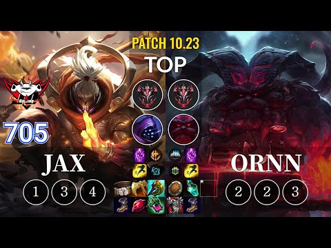 JDG 705 Jax vs Ornn Top - KR Patch 10.23