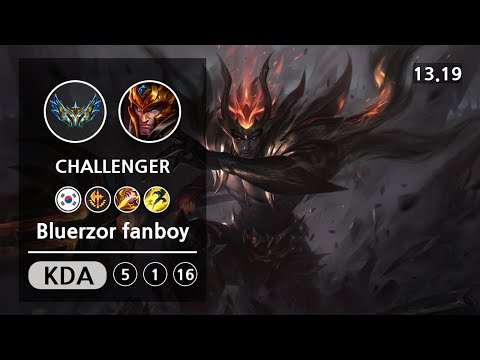롤 챌린저 정글 자르반 4세 " Bluerzor fanboy " | Patch 13.19