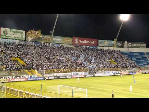 "Recibimiento de la Ultra Blanca y Barra Brava 96 en Alianza 1-1 Motagua Ida Semifinal por SCCL2019" Barra: La Ultra Blanca y Barra Brava 96 &bull; Club: Alianza