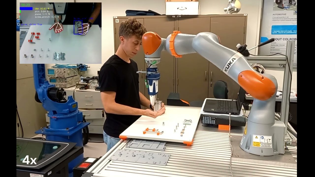 Human-robot collaborative assembly