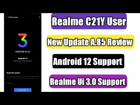 Realme C21Y New Update A.85 Review | Android 12 Support