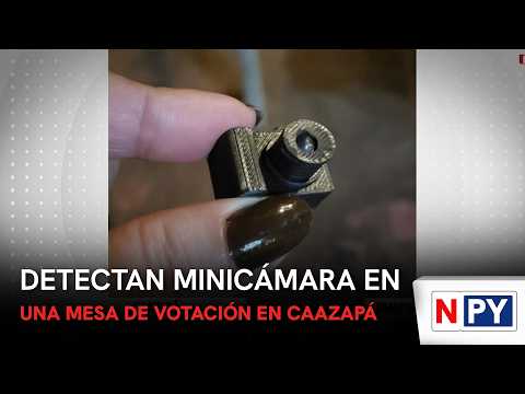 Detectan minicámara en una mesa de votación en Caazapá