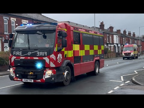 Leigh Enhanced Rescue Unit Responding - Greater Manchester Fire and Rescue Service