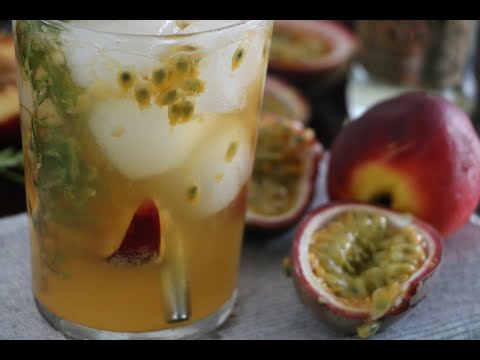 Peach-Passion Fruit & Ginger Ale!!