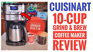 Cuisinart 10 Cup Coffee Maker with Grinder, Automatic Grind & Brew  DGB-450 Review   I LOVE IT!
