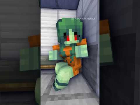Robber Zombie Girl Escapes from Prison - Monster School Minecraft Animation #shorts