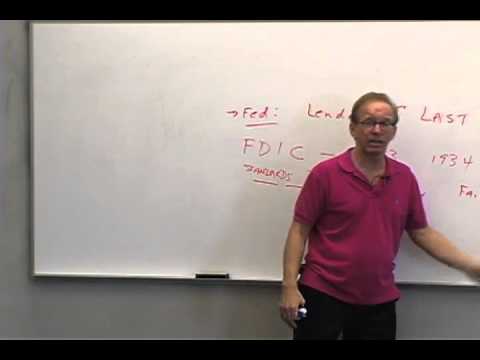 Money and Banking: Lecture 32 - Regulation of Banks 1