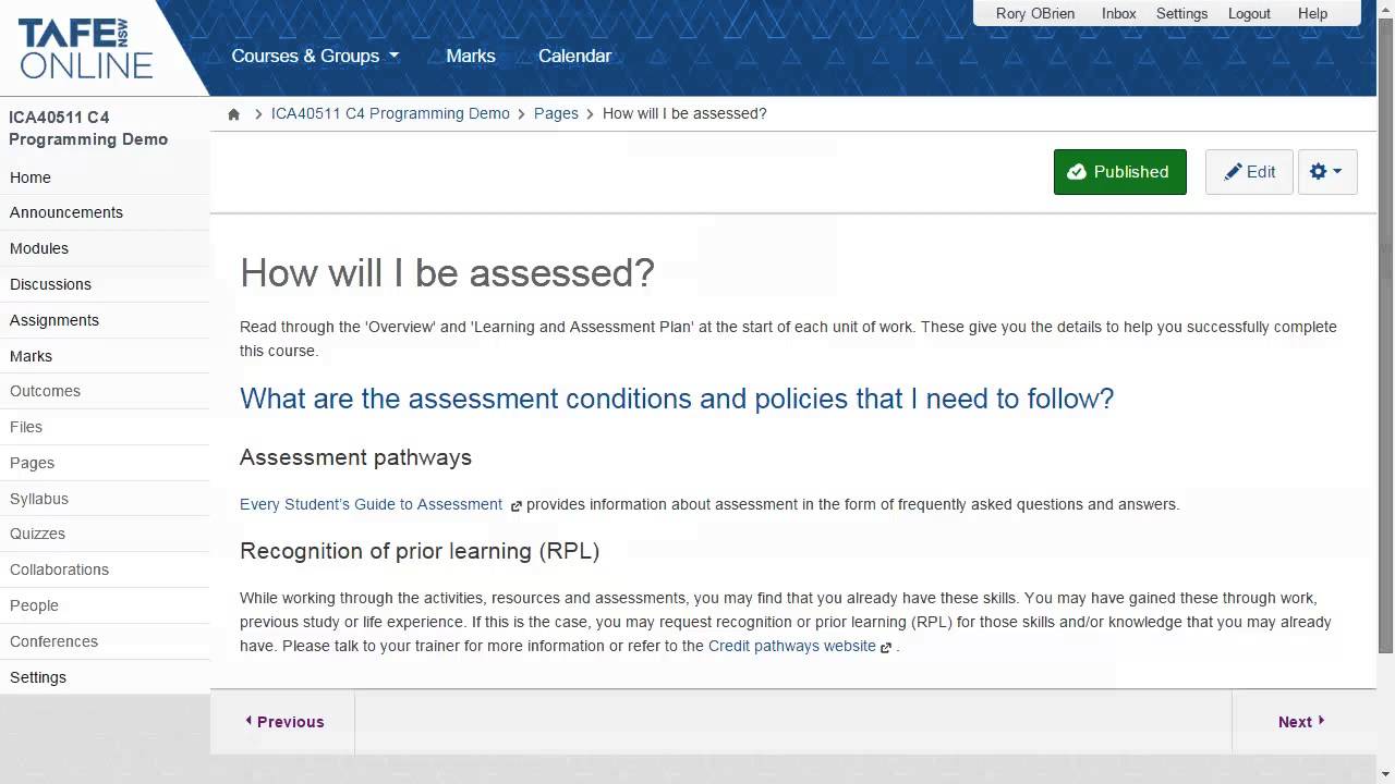 TAFE NSW Online course design