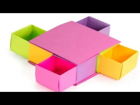 Origami Secret Drawer Box Tutorial | DIY | Paper Box | Paper Craft | by Rose Craft