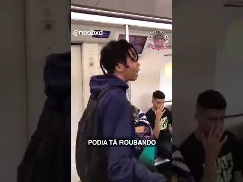 Fazendo rima no vagão do metrô