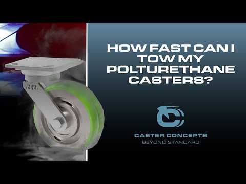 How fast can I tow my Polyurethane Wheels?