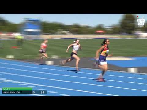 U14 Girls 200m Heat 2: 2021 State Combined Events Championships // LAVicTV