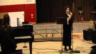 Kayleigh singing &quot;Homeless Heart&quot; by Amanda Stott, accompanied by Ani Makebish