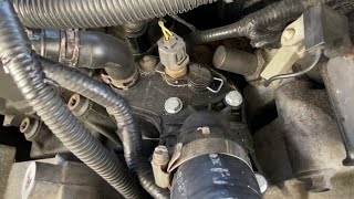 Coolant Thermostat Housing Replacement (06-10 Ford Explorer). AT HOME REPAIR!