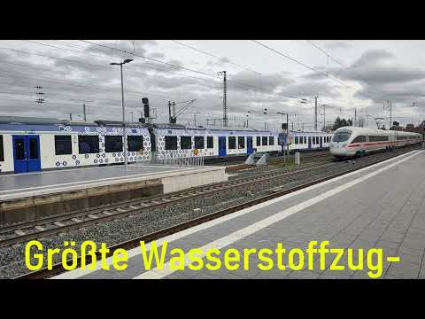 ALSTOM Coradia iLint 54 - Erstes Fahrzeug der größten Wasserstoffzugflotte der Welt beim RMV