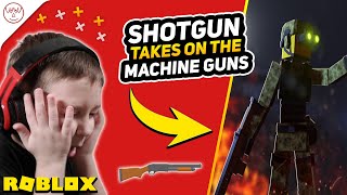 Shotgun Vs Machine Guns Roblox Bad Business Gameplay Vtomb - baldi destruction roblox