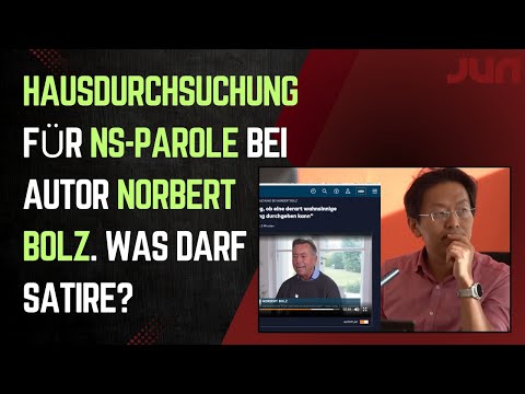 Hausdurchsuchung für NS-Parole bei Autor Norbert Bolz. Was darf Satire?
