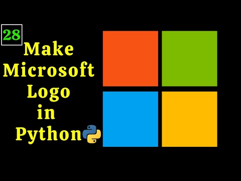 Make Microsoft Logo In Python Turtle Library Python Turtle Graphics Tutorial 28 Make Logos