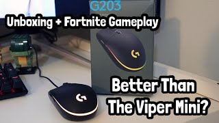 Video thumbnail for BETTER than the Viper Mini? | Logitech G203 + Fortnite Gameplay by Blxmify