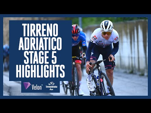 Brutally steep climb to finish | Tirreno Adriatico 2022 | Stage 5 Highlights