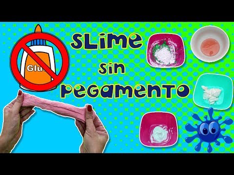 Slime sin pegamento ni borax 💦 4 recetas de slime fácil | Videos de Slime
