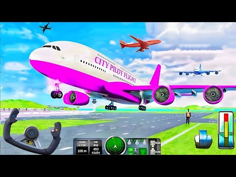 Flight Airplane City Pilot Simulator - Plane Boeing Emergency Landing - Android Gameplay