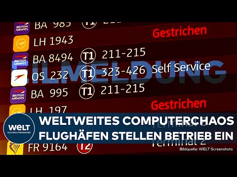 MICROSOFT: Weltweiter IT-BLACKOUT! Massive Störungen im Flugverkehr durch Software Crowdstrike
