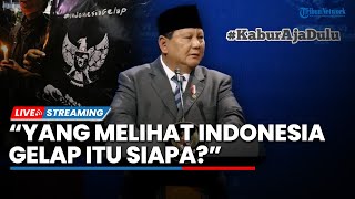 Reaksi Prabowo soal 'Indonesia Gelap' hingga Tak Maju Pilpres 2029 Jika Tak Puas dengan Prestasinya