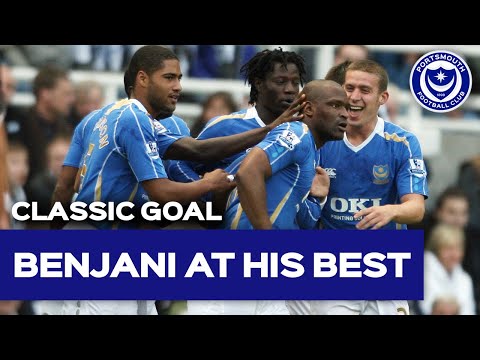 CLASSIC Benjani goal and celebration! | Newcastle 1-4 Pompey (2007)