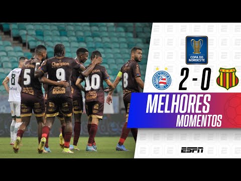 Gols e lances de Bahia x Sampaio Corrêa