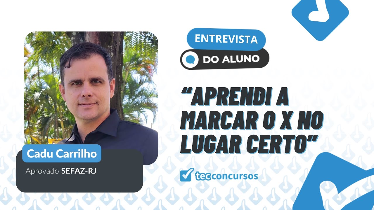 ENTREVISTA AUDITOR CADU CARRILHO | 01 SEFAZ RJ