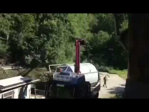 Getreide Silo abbauen