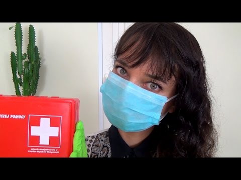 ASMR Treating Your Wounds Role Play in Polish + Doctor First Aid