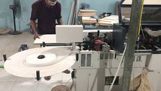 Máy dán chỉ nhựa PVC tự động holztek compact GB