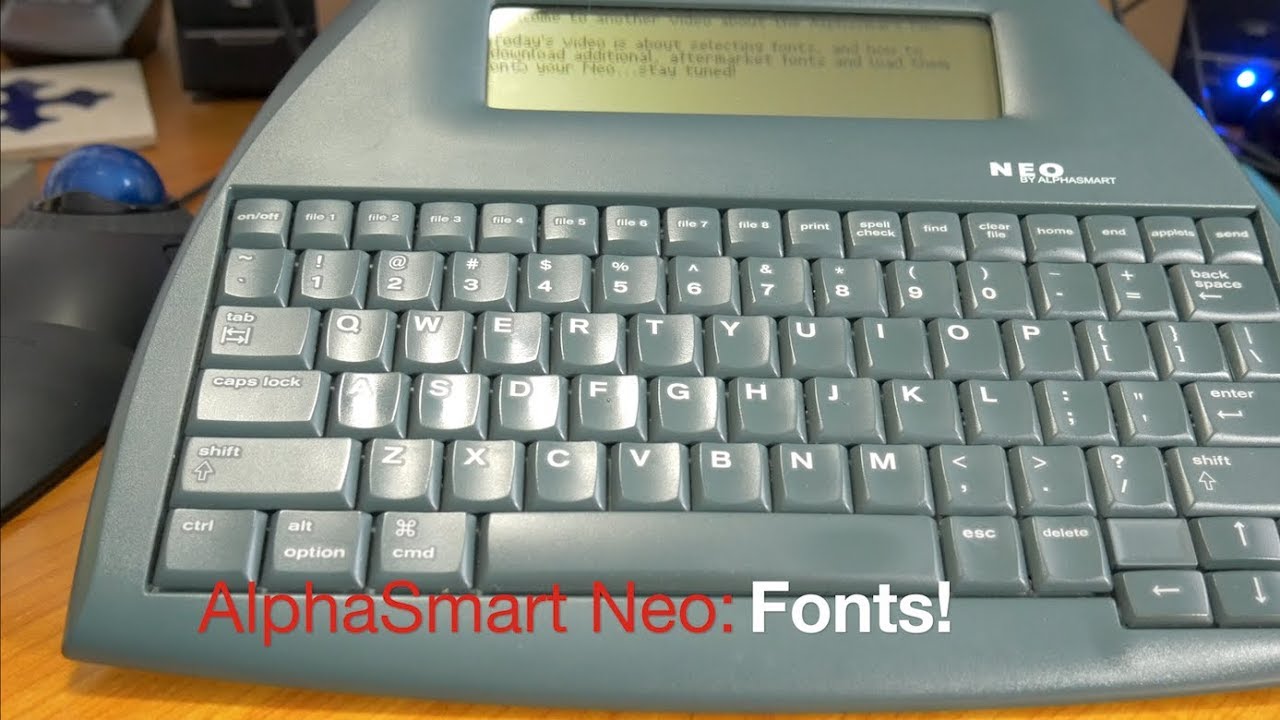AlphaSmart Neo Fonts