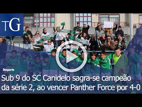 Sub 9 do SC Canidelo sagra-se campeão da série 2, ao vencer Panther Force por 4-0