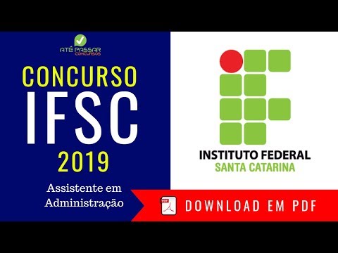 Baixar Apostila Concurso IFSC 2019 | Assistente em Administração