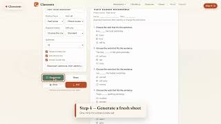 Free Verb Tenses Worksheet Generator — Printable Grammar Practice (No Sign-Up)