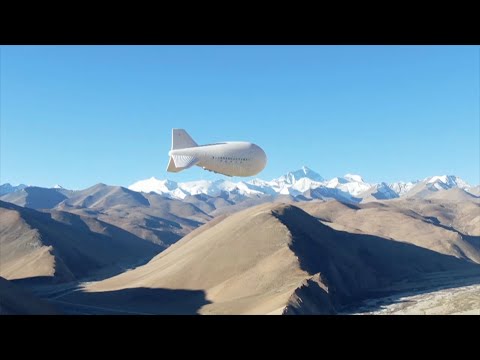 Chinese-made Jimu floating airship reaches record height of 9,032 meters