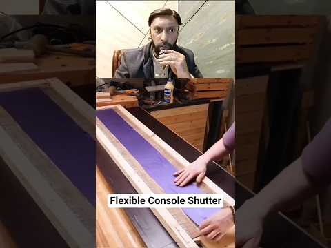Making a Wooden Console Shutter That Moves Smoothly! #shorts